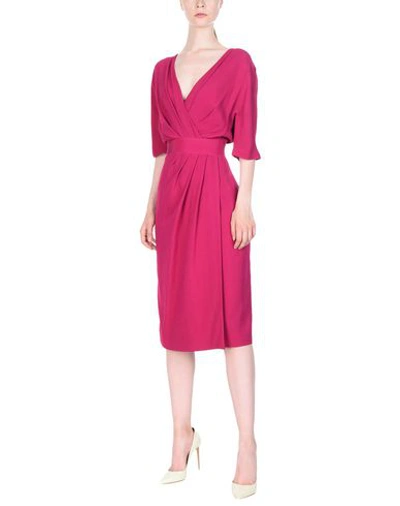 Shop Giambattista Valli Knee-length Dress In Fuchsia