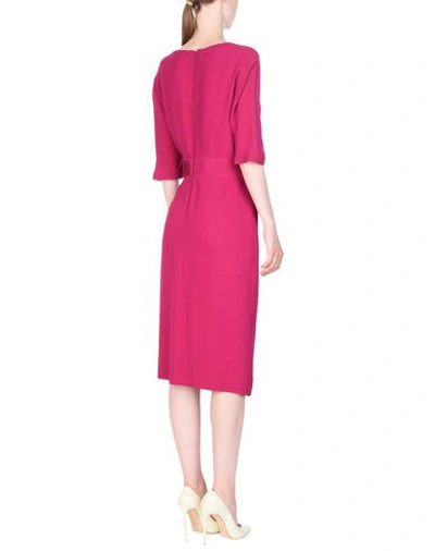 Shop Giambattista Valli Knee-length Dress In Fuchsia
