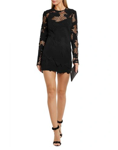 Shop Anthony Vaccarello Short Dresses In Black