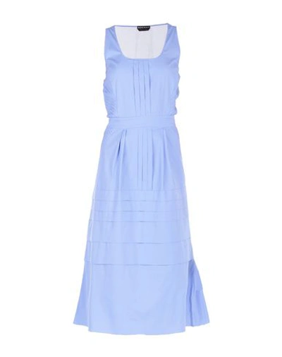 Shop Rochas Midi Dress In Lilac
