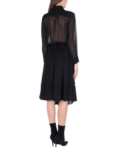 Shop Rochas Midi Dress In Black