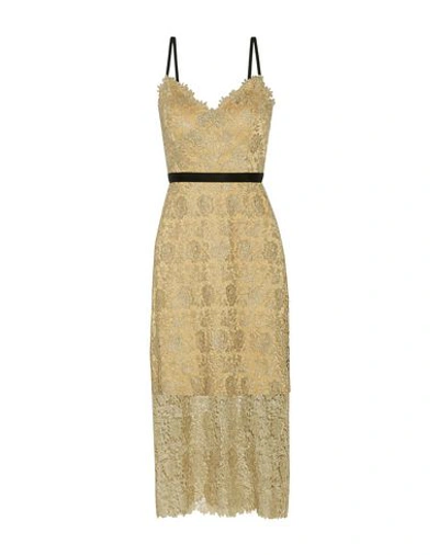 Shop Catherine Deane 3/4 Length Dresses In Gold