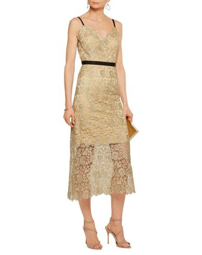 Shop Catherine Deane 3/4 Length Dresses In Gold