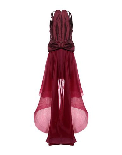 Shop Io Couture Knee-length Dress In Maroon