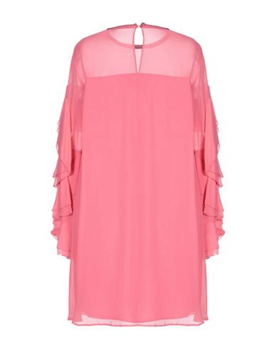 Shop Atos Lombardini Woman Mini Dress Fuchsia Size 6 Viscose, Polyester In Pink