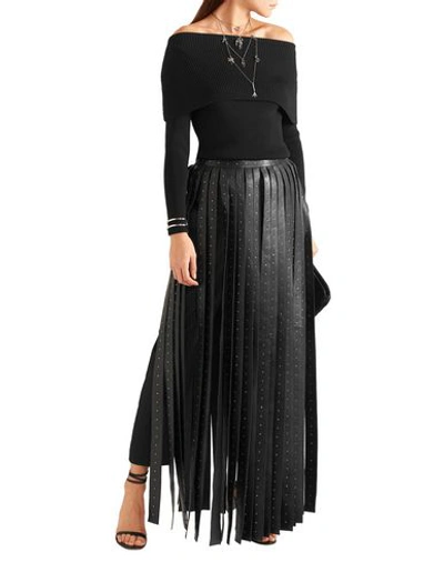 Shop Valentino Maxi Skirts In Black