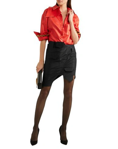 Shop Ronald Van Der Kemp Knee Length Skirt In Black