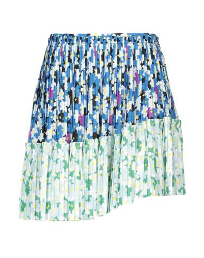 Shop Kenzo Mini Skirt In Blue