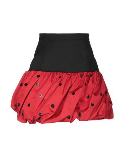 Shop Saint Laurent Knee Length Skirt In Red