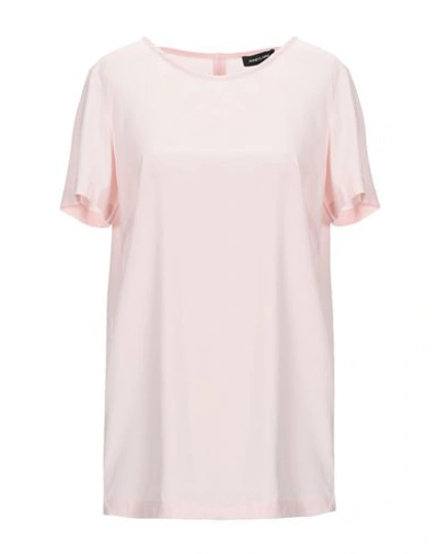 Shop Anneclaire Blouses In Light Pink