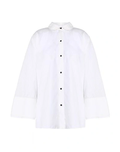 Shop Halston Heritage Solid Color Shirts & Blouses In Ivory