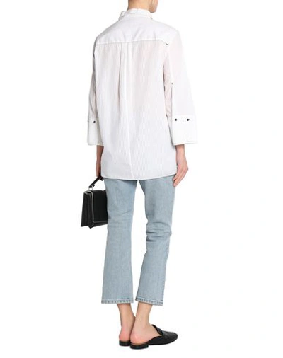 Shop Halston Heritage Solid Color Shirts & Blouses In Ivory