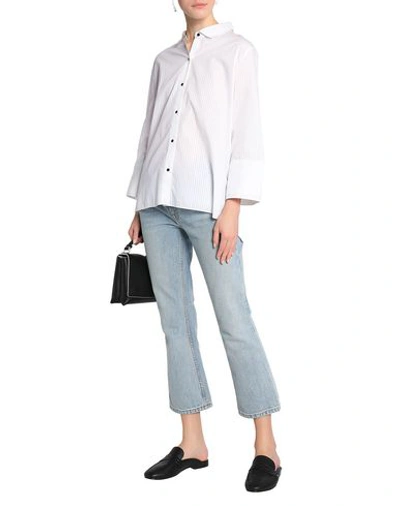 Shop Halston Heritage Solid Color Shirts & Blouses In Ivory