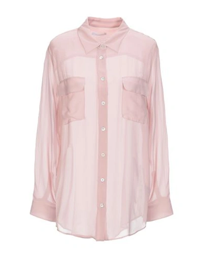 Shop Bagutta Silk Shirts & Blouses In Pastel Pink