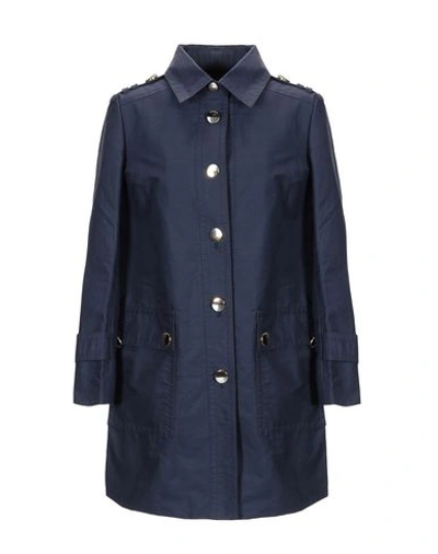 Shop Marc By Marc Jacobs Overcoats In Dark Blue