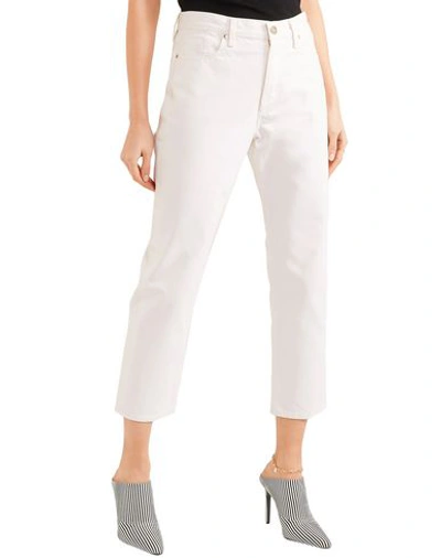 Shop Goldsign Woman Jeans White Size 32 Cotton