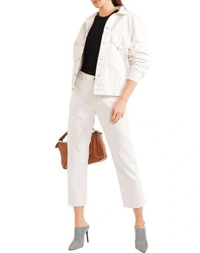 Shop Goldsign Woman Jeans White Size 32 Cotton