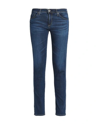 Shop Ag Denim Pants In Blue