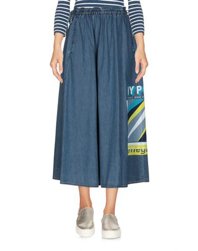 Shop Kenzo Denim Skirt In Blue