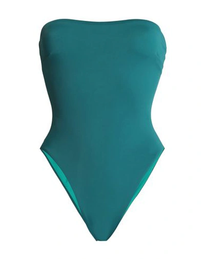 Shop Alix One-piece Swimsuits In Deep Jade