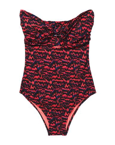 Shop Matthew Williamson One-piece Swimsuits In Coral