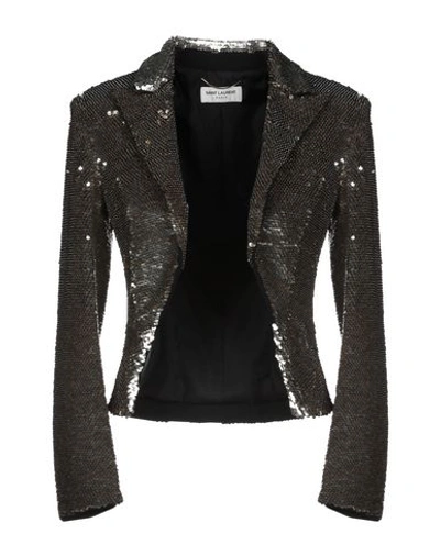 Shop Saint Laurent Blazer In Black