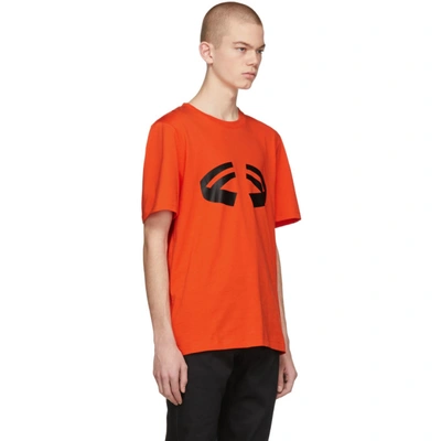Shop Helmut Lang Orange Halloween T-shirt In Pumpkin