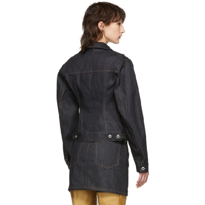 Shop Helmut Lang Indigo Denim Femme Trucker Jacket