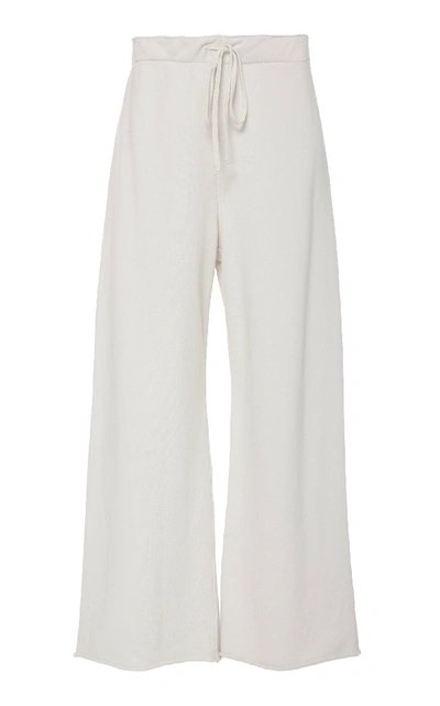 Shop Nl Collection Kiki Cotton Wide Leg Sweatpant In White
