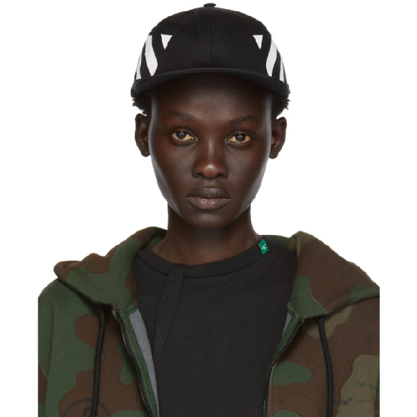 off white diagonal baseball cap