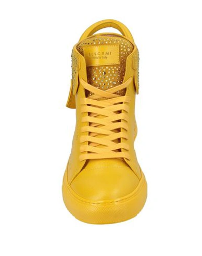 Shop Buscemi Sneakers In Yellow