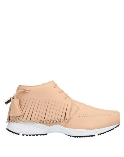 Shop Buscemi Sneakers In Apricot