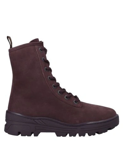 Shop Yeezy Boots In Deep Purple