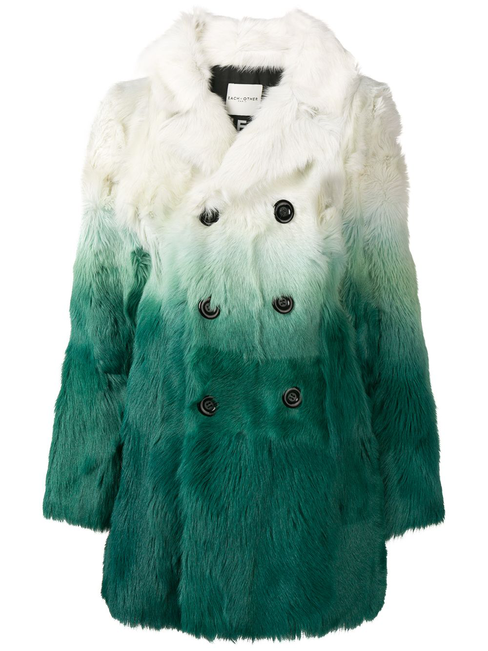 Each X Other Gradient Effect Coat White Modesens