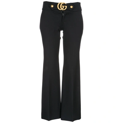 Shop Gucci Women's Trousers Pants Doppia G In Black