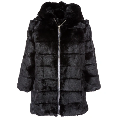 Shop Blugirl Fur Jacket Women In Black