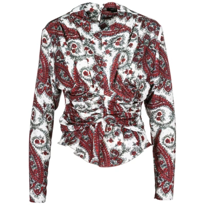 Shop Isabel Marant Women's Shirt Long Sleeve Tino In Red