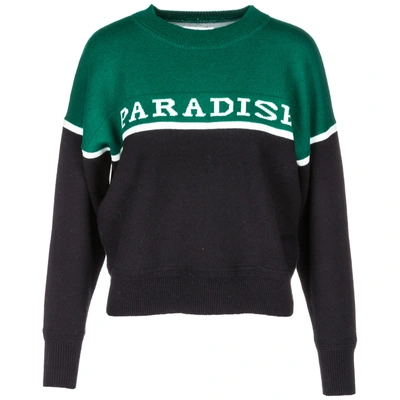 Shop Isabel Marant Étoile Women's Jumper Sweater Crew Neck Round Paradise In Green