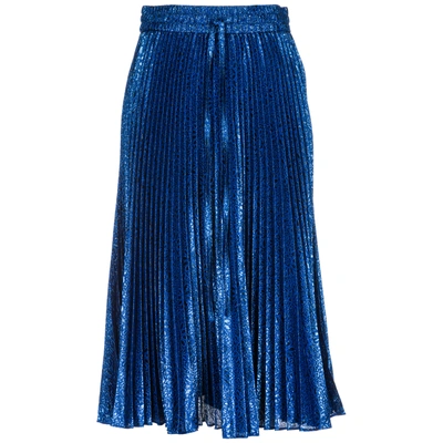 Shop Red Valentino Women's Skirt Longuette In Blue
