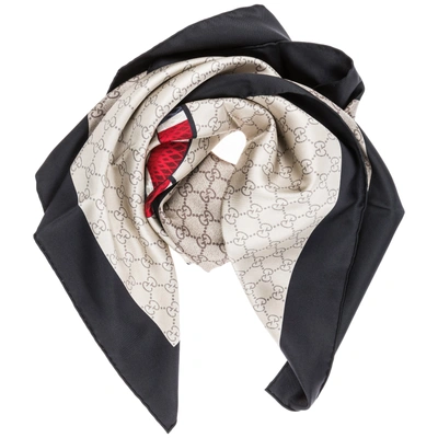 Shop Gucci Men's Scarf Serpente In Blue