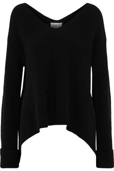 Shop 3.1 Phillip Lim Ribbed Wool And Yak-blend Sweater In Black