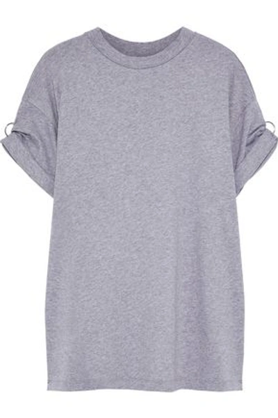 Shop 3.1 Phillip Lim / フィリップ リム 3.1 Phillip Lim Woman Ring-detailed Cotton-jersey T-shirt Gray