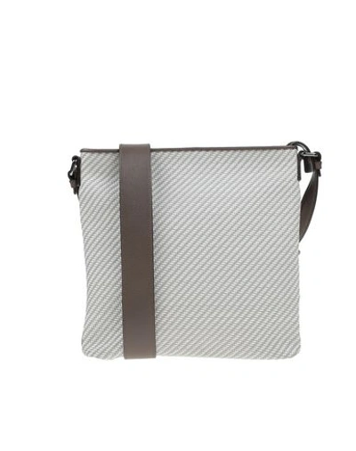Shop Ermenegildo Zegna Handbags In Light Grey
