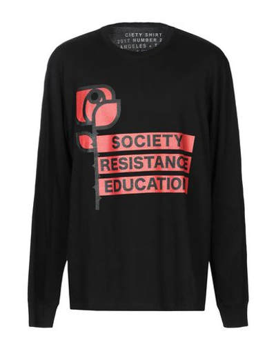 Shop Society T-shirt In Black