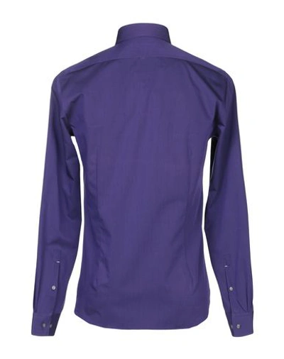 Shop Michael Kors Solid Color Shirt In Purple