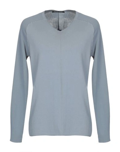 Shop Hannes Roether Sweater In Pastel Blue