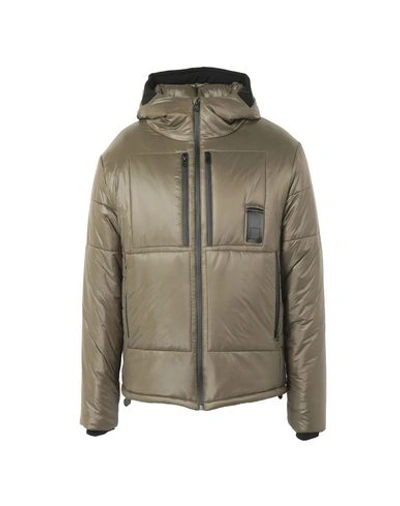 Shop Letasca Synthetic Down Jackets In Military Green