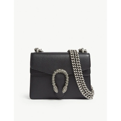 Shop Gucci Dionysus Mini Shoulder Bag In Black