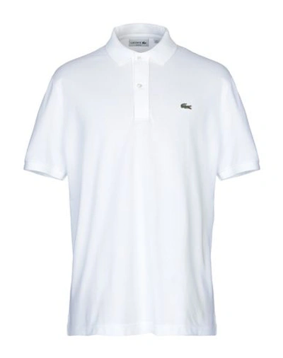 Shop Lacoste Polo Shirts In White