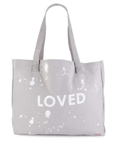Shop Peace Love World Loved Oversized Tote In Navy
